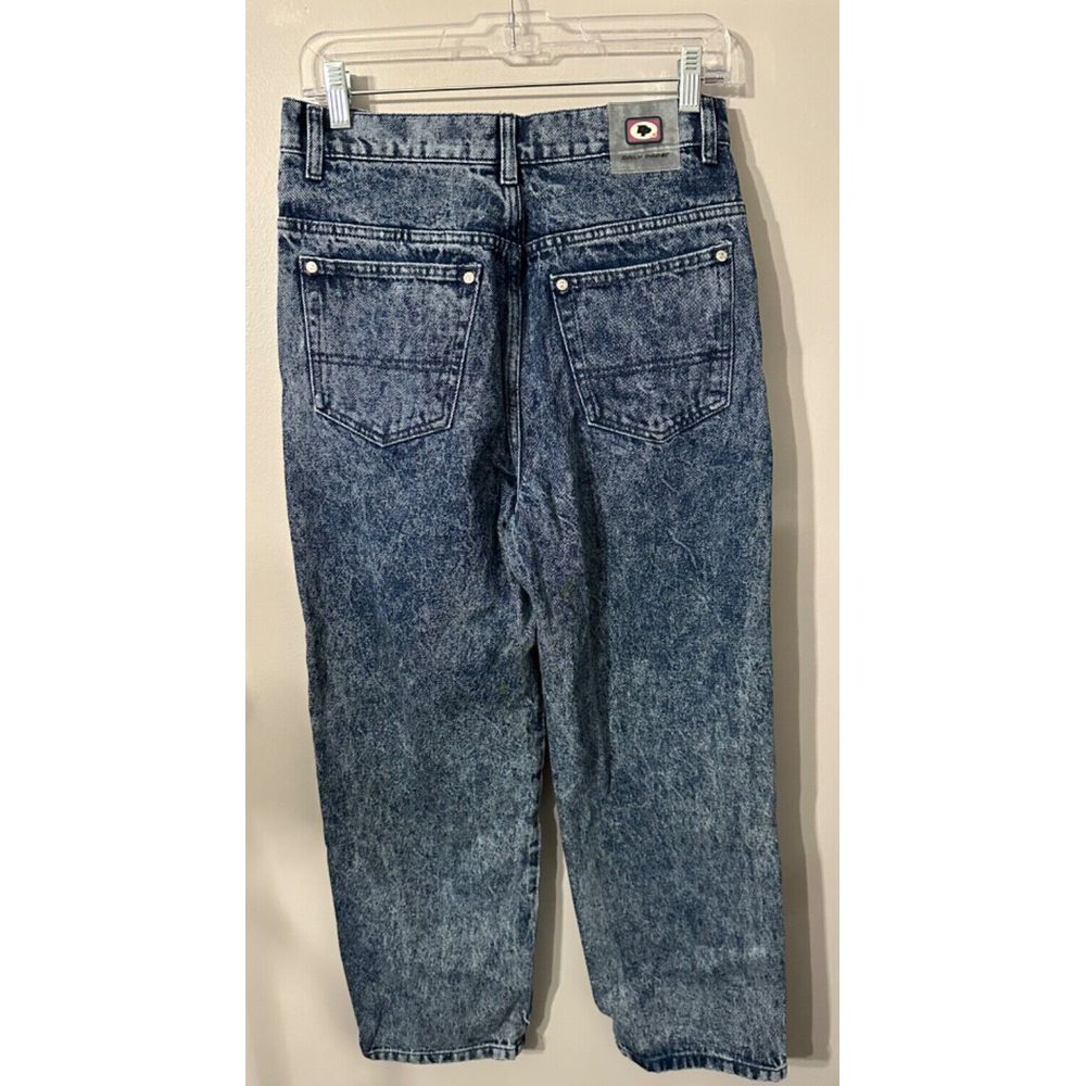 NWT Daily Paper Jeans Denim Glart Pants Size Small 28 X 27 Acid Wash Retro New‎ - Picture 3 of 12